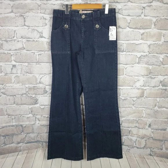 Vintage 90s Brody Trouser Jeans Reg Rise 28 Dark  Wash - Picture 1 of 16